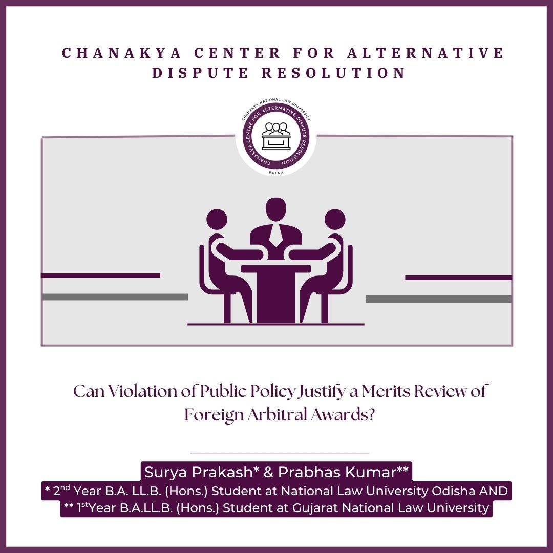 Can Violation of Public Policy Justify a Merits Review of Foreign Arbitral Awards?