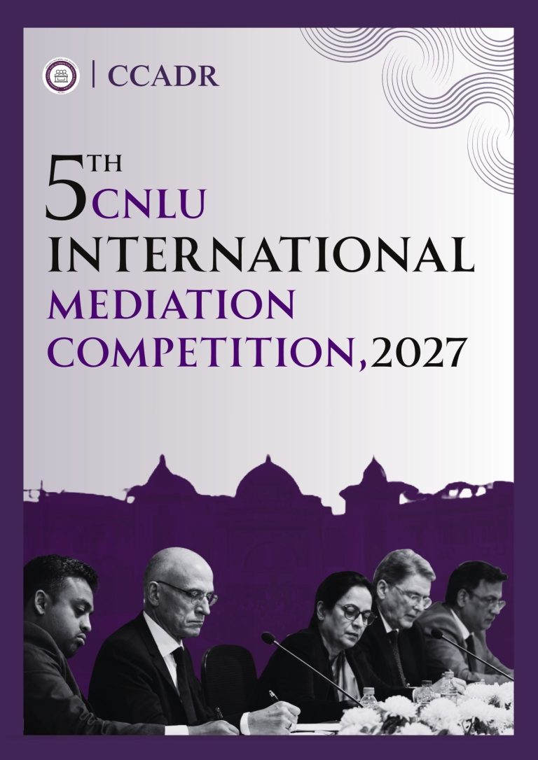 5th CNLU International Mediation Competition, 2027 Pre Invite
